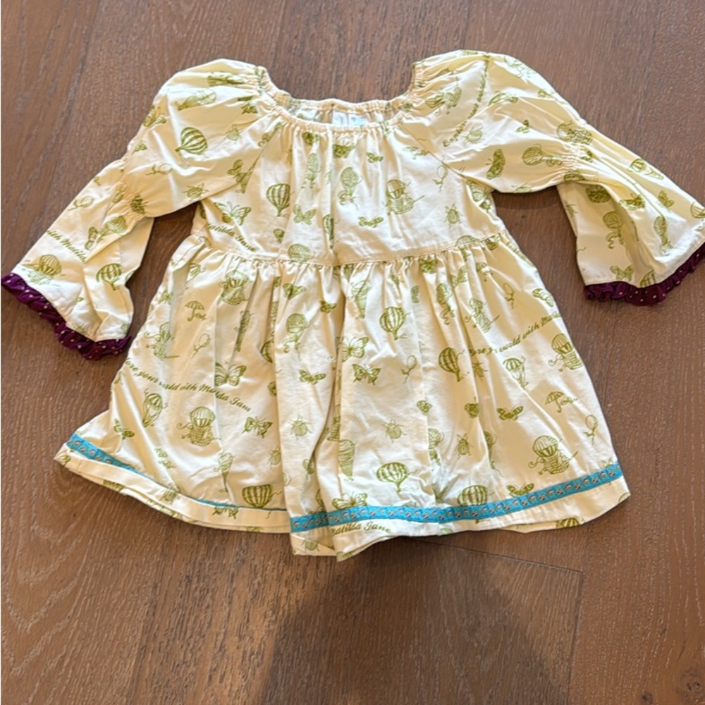 Girls' Balloon Print Dress